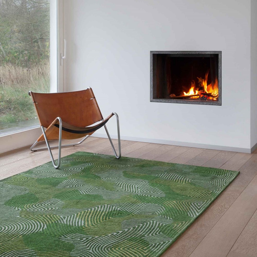 Meditation Coral Rug 9231 in Tropical Green